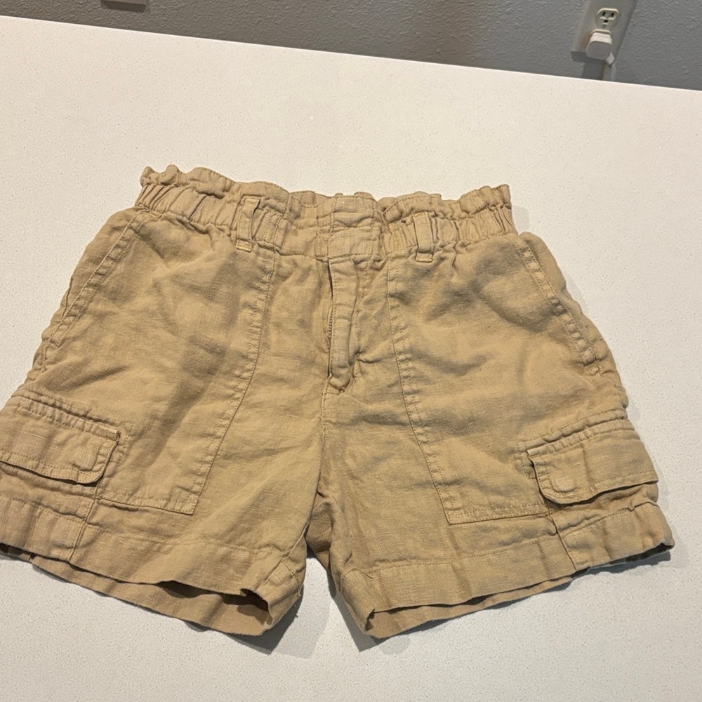 Sanctuary // linen cargo shorts